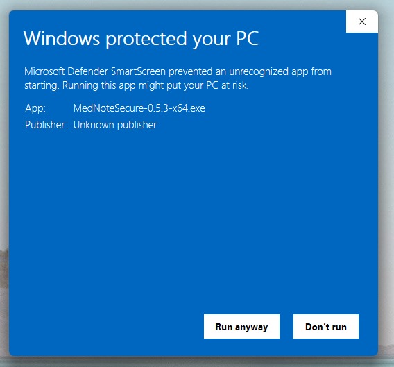 Autoriser Windows à lancer l’installation